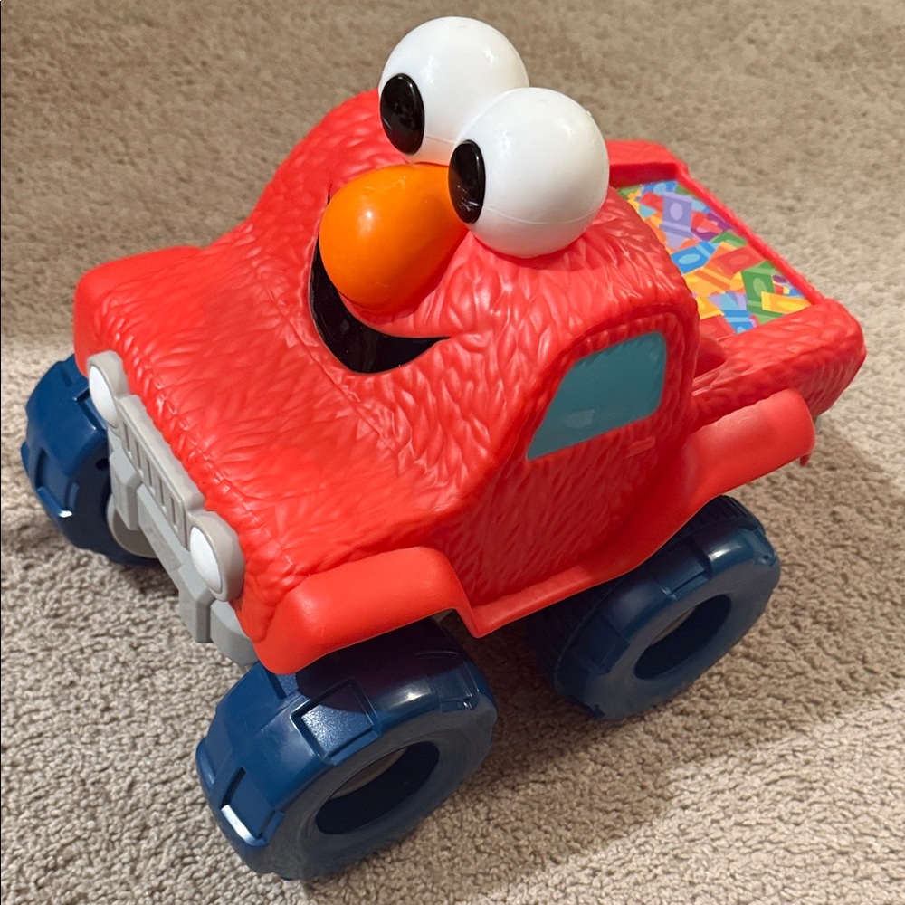 Sesame Street Red and Blue Monster Truck